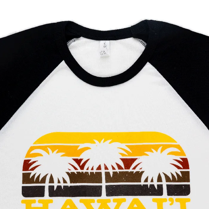 GREATMOUNTAINWE Polynesian Cultural Center Hawaii Sun Bars 100 Cotton Raglan Shirt Earrings