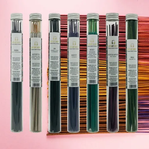 Grey Aion Earrings Natural Incense Sticks Collection REFILL Pack x 6