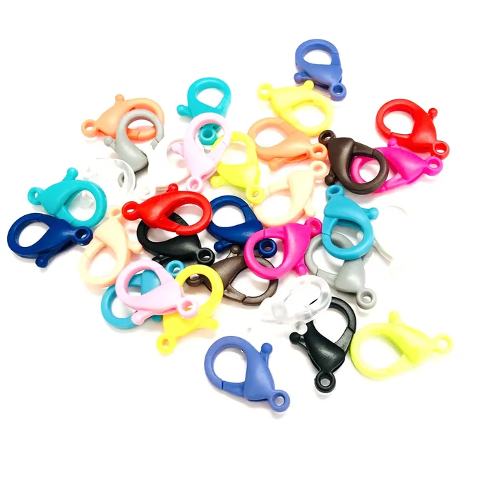 Grey Lobster Clasps Acrylic Clasp Eye Glass Holder Clasp Phone Chain Clasp 5 pcs in a pack Peppy Beads Earrings