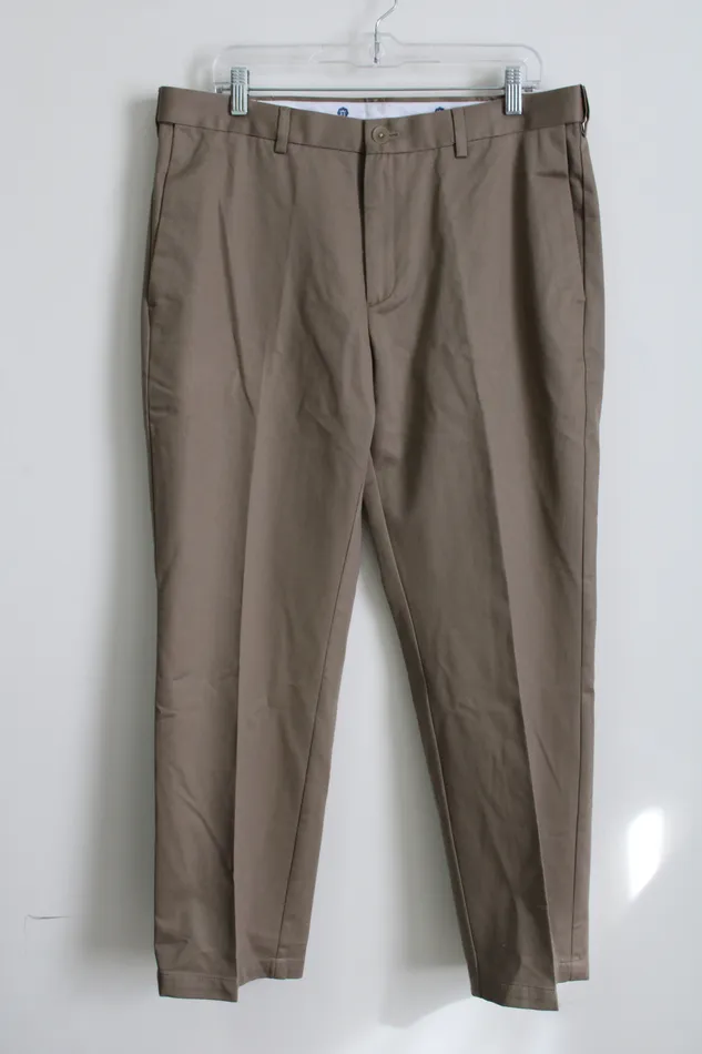 Haggar Earrings Haggar Straight Fit Brown Work Pant 36X29