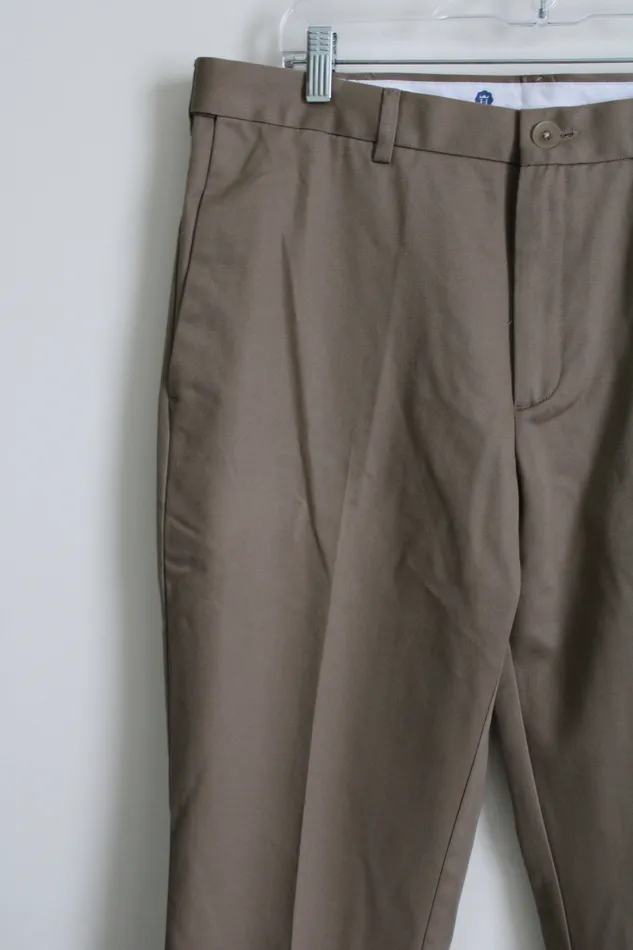 Haggar Earrings Haggar Straight Fit Brown Work Pant 36X29