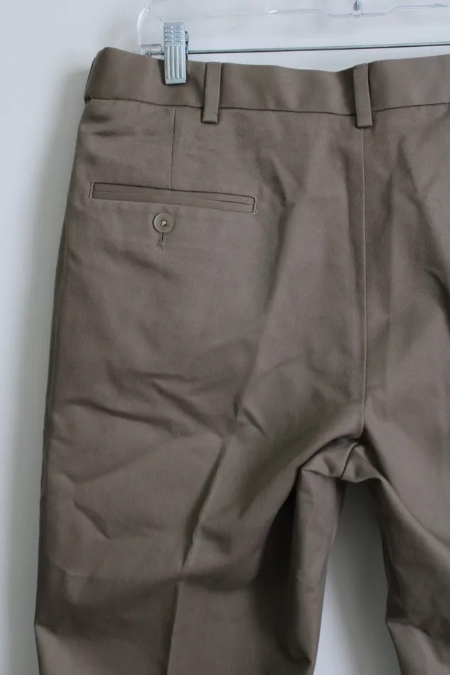 Haggar Earrings Haggar Straight Fit Brown Work Pant 36X29