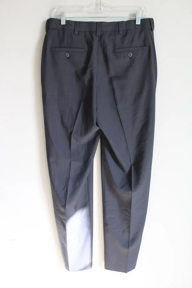 Haggar Haggar Gray Dress Pant 32X32 Earrings