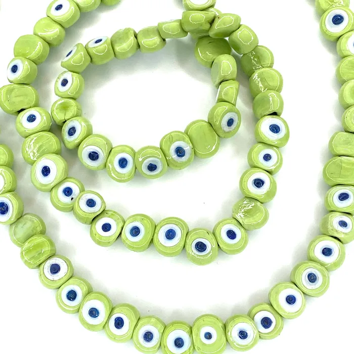Hand Made Murano Glass Evil Eye Beads Large Hole Evil Eye Glass Beads 5 Beads per pack Peppy Beads Necklaces Hand Made Murano Glass Evil Eye Beads Large Hole Evil Eye Glass Beads 5 Beads per pack Peppy Beads Necklaces