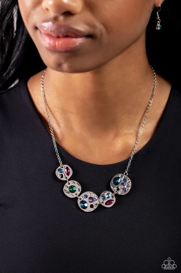 Handcrafted Honor Multi Paparazzi Accessories Earrings