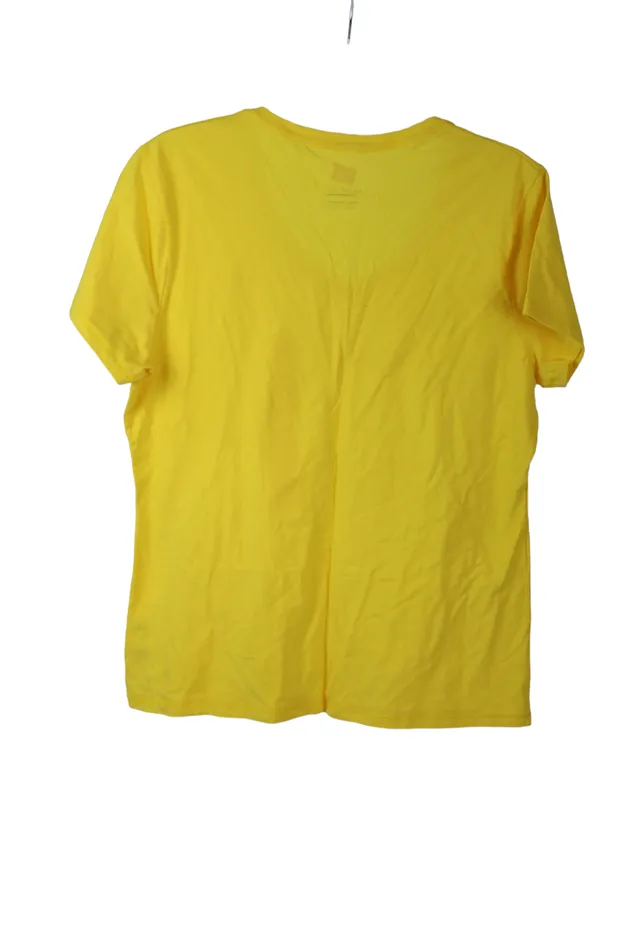 Hanes Earrings NEW Hanes Yellow Sure Shape Tee L
