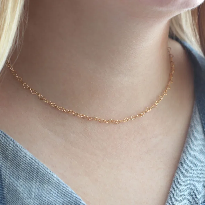 Heart Chain Necklace Kris Nations Necklaces Heart Chain Necklace Kris Nations Necklaces