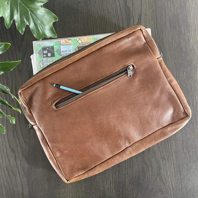 HJT Earrings Leather Laptop Sleeve