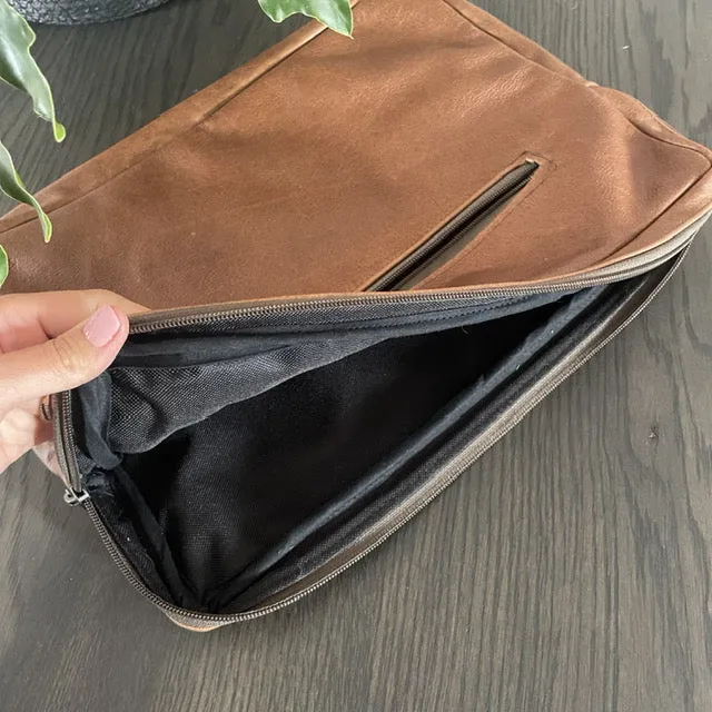 HJT Earrings Leather Laptop Sleeve