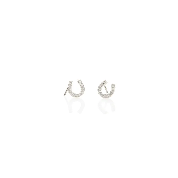 Horseshoe Crystal Stud Earrings kris nations Earrings