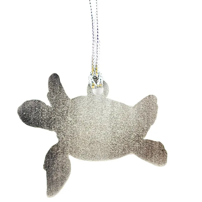 IMPULSESOUV Laie Hawaii Red Glitter Turtle Ornament 2 Earrings