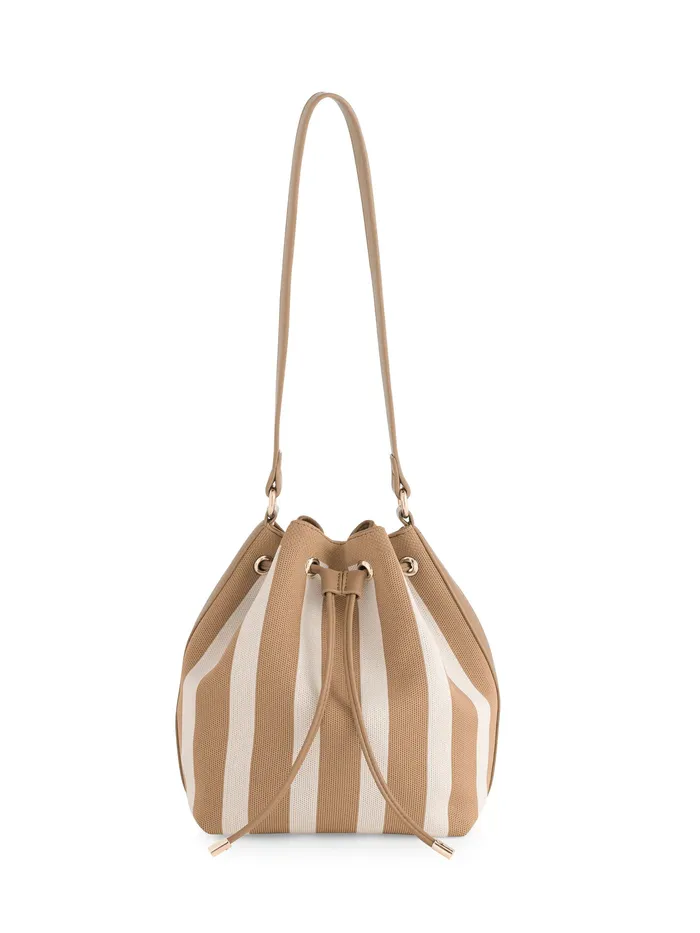 Isla Stripe Bucket Bag Shiraleah Earrings