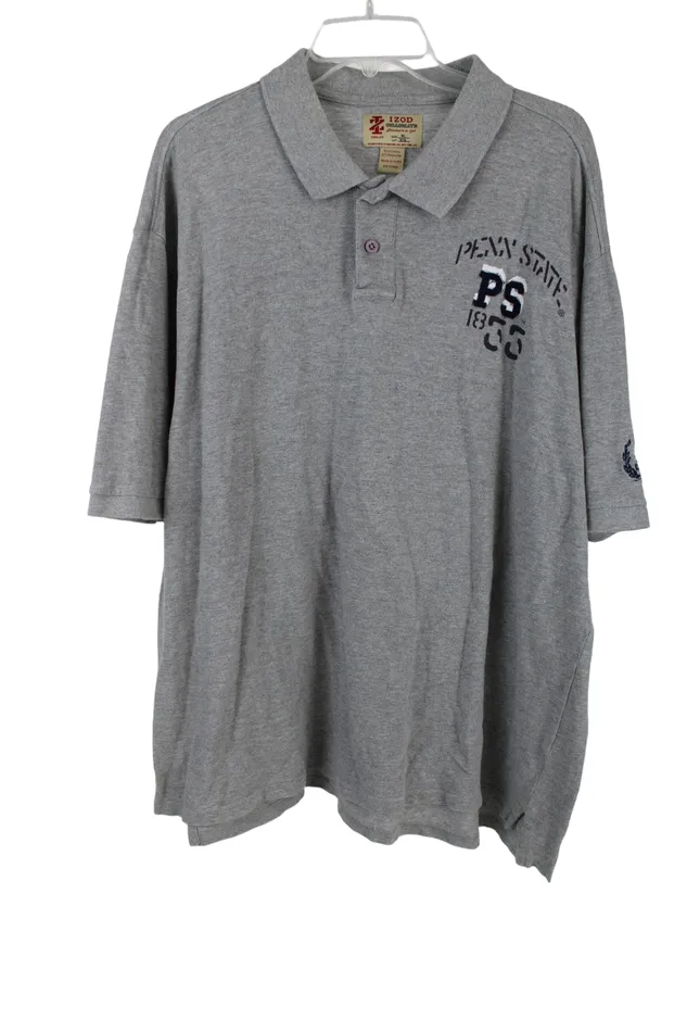 Izod Earrings Izod Collegiate Gray Polo Shirt XL