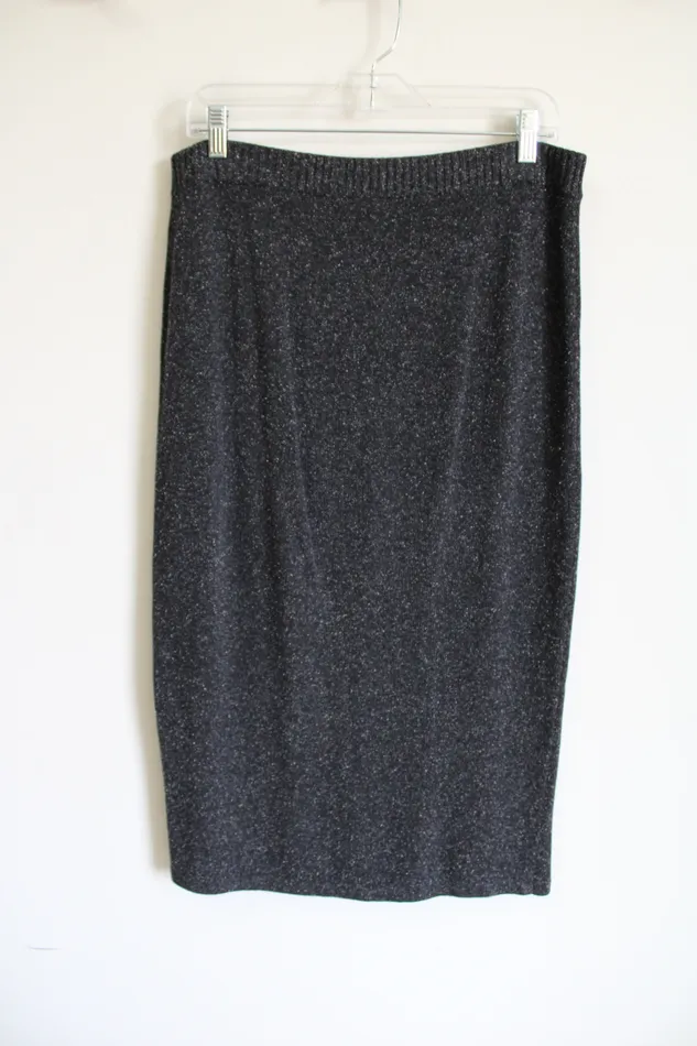 JJill Earrings JJill Gray Knit Long Skirt S Petite