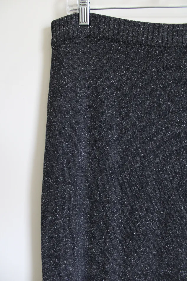 JJill Earrings JJill Gray Knit Long Skirt S Petite