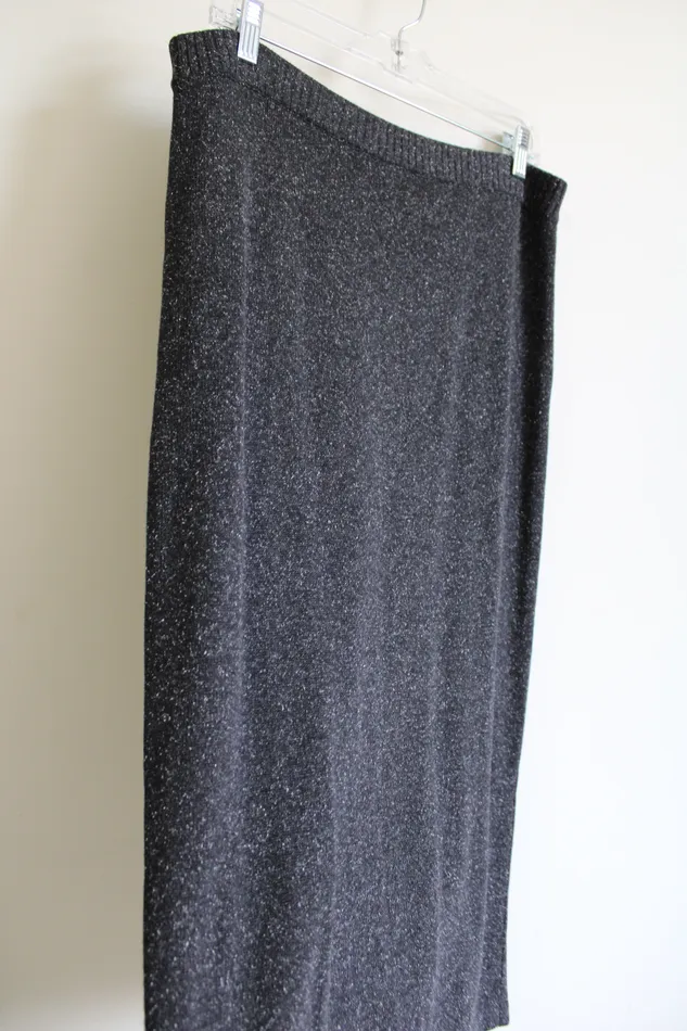 JJill Earrings JJill Gray Knit Long Skirt S Petite