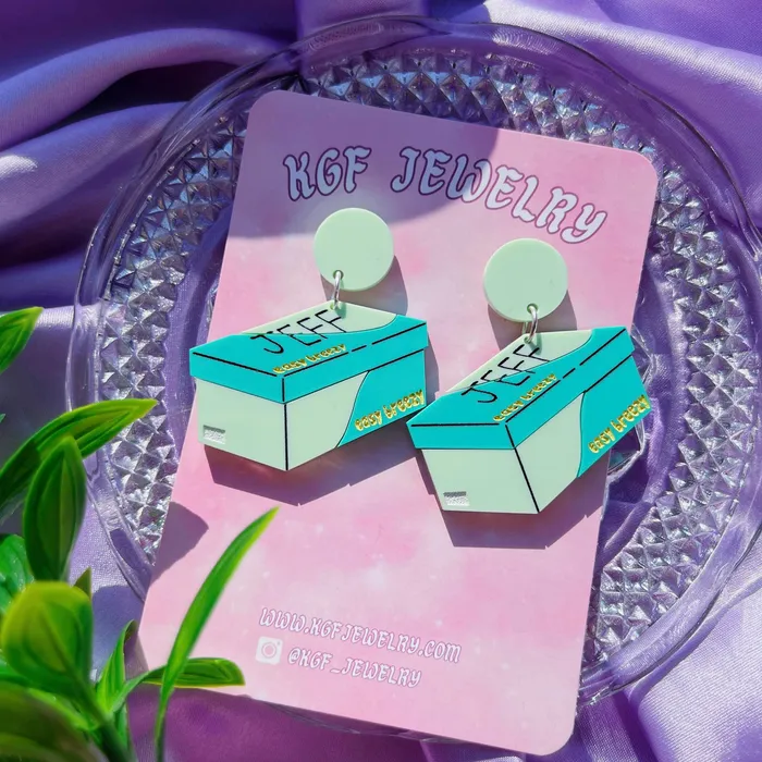 Jeff the Ghost Acrylic Earrings Keychains Pins KGF Jewelry Earrings