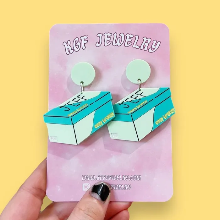 Jeff the Ghost Acrylic Earrings Keychains Pins KGF Jewelry Earrings Jeff the Ghost Acrylic Earrings Keychains Pins KGF Jewelry Earrings