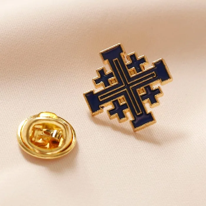 Jerusalem Cross Pins Lords Guidance Necklaces