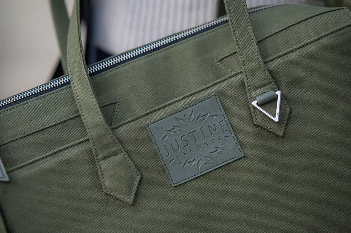 JL tote bag canvas Olive green justineleconte1 Earrings JL tote bag canvas Olive green justineleconte1 Earrings