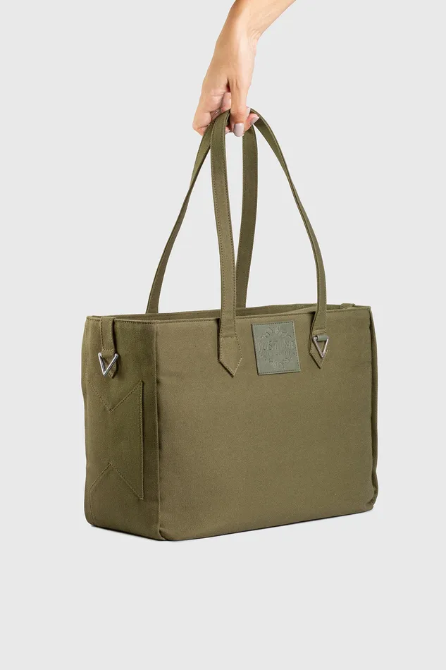 JL tote bag canvas Olive green justineleconte1 Earrings JL tote bag canvas Olive green justineleconte1 Earrings