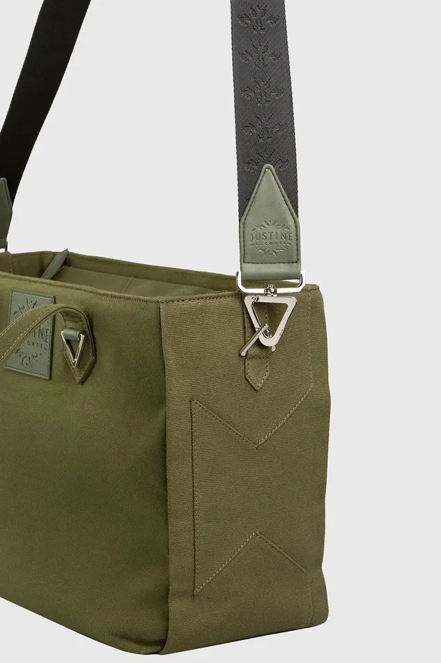 JL tote bag canvas Olive green justineleconte1 Earrings JL tote bag canvas Olive green justineleconte1 Earrings