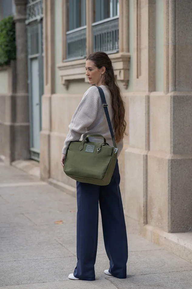 JL tote bag canvas Olive green justineleconte1 Earrings JL tote bag canvas Olive green justineleconte1 Earrings