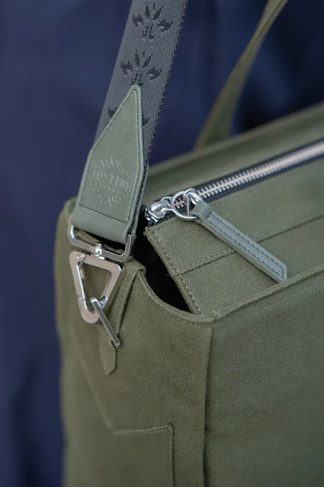 JL tote bag canvas Olive green justineleconte1 Earrings JL tote bag canvas Olive green justineleconte1 Earrings