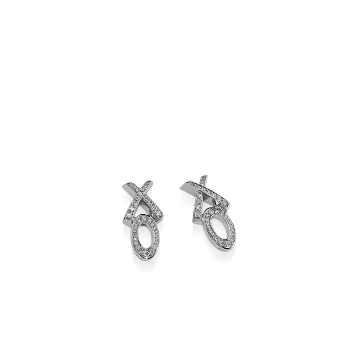 John Atencio Earrings Paris XO Pave Diamond Earrings