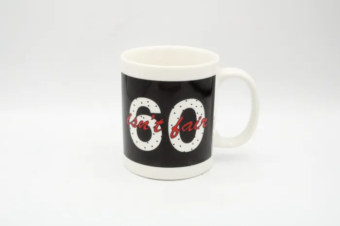 Jubilee Thrift Earrings 60 Isnt Fair Mug