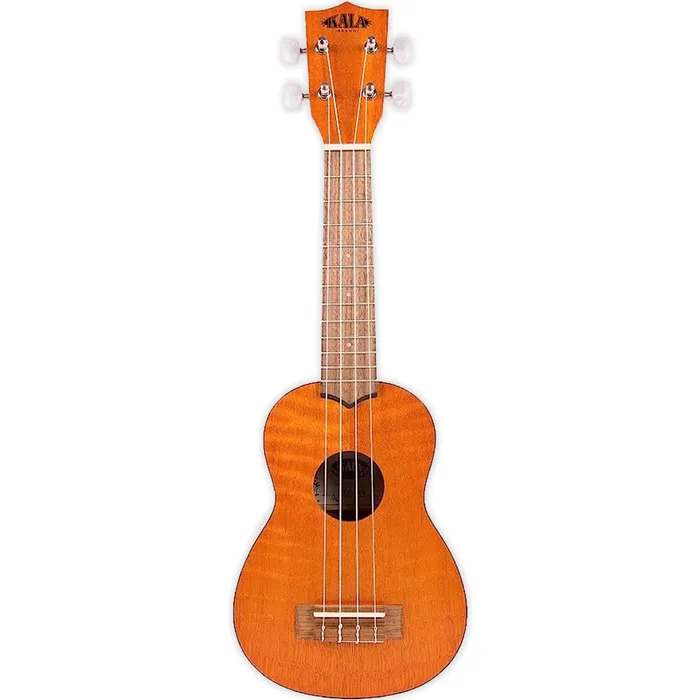 KALABRAND Kala Soprano Exotic Mahogany Ukulele with Satin Finish Necklaces