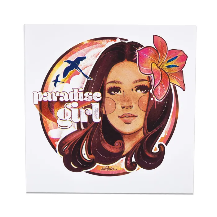 KATREEDER Earrings Paradise Girl Matted Print by Kat Reeder 12 x 12