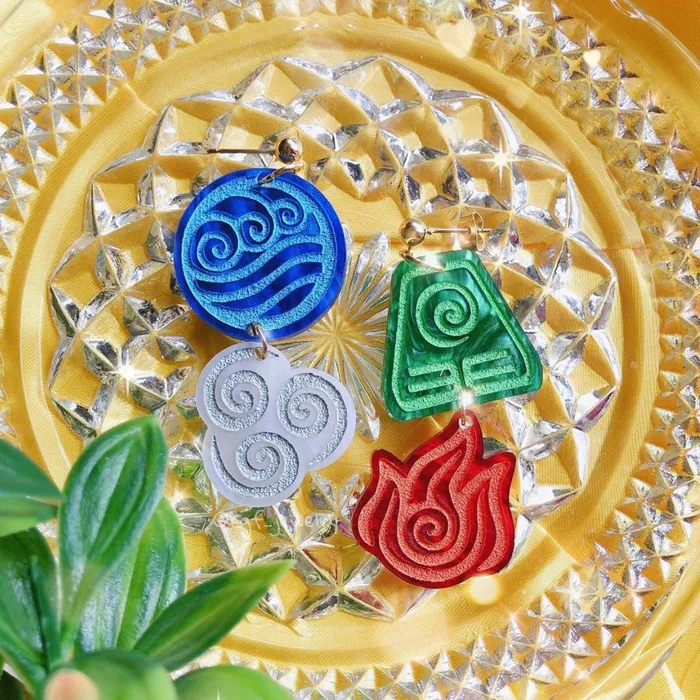 KGF Jewelry Avatar Elements Acrylic Earrings Earrings
