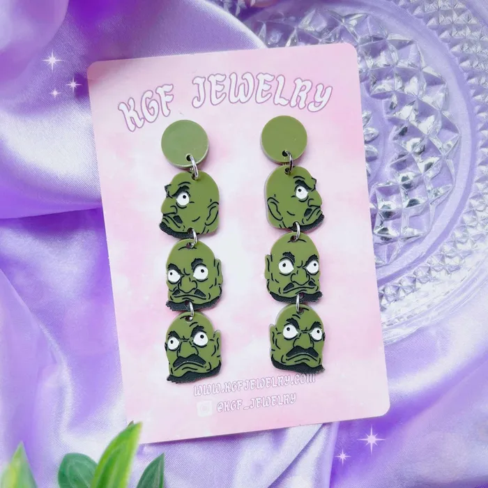 KGF Jewelry Kashira Acrylic Earrings Keychains Earrings