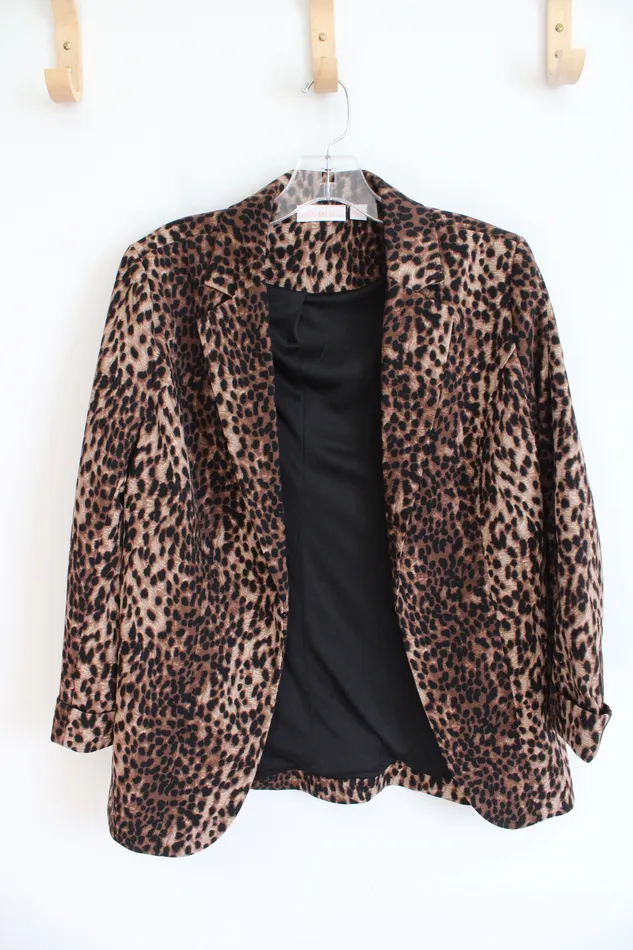 Kim Gravel Belle Leopard Print Blazer XXS Kim Gravel Earrings