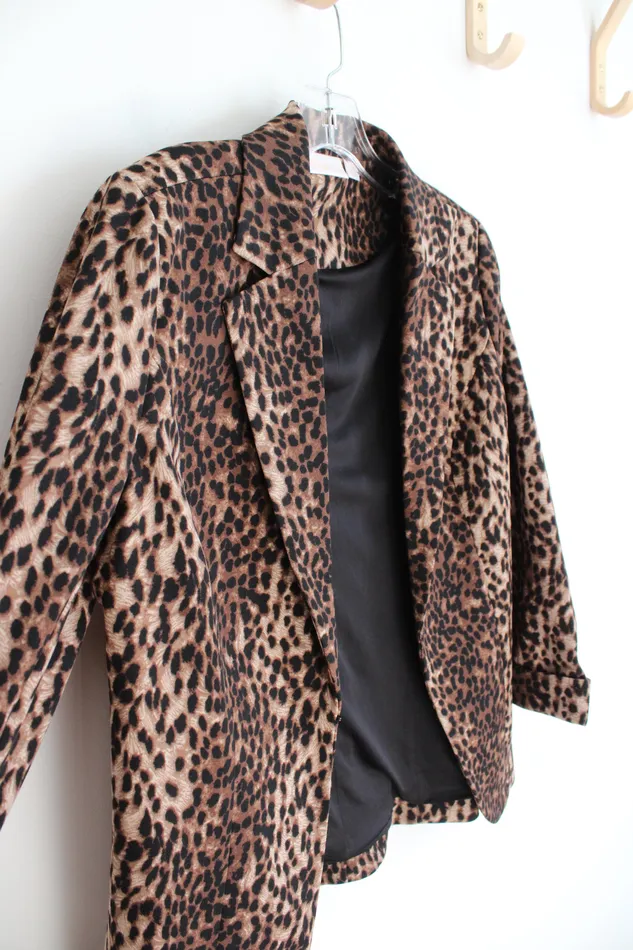 Kim Gravel Belle Leopard Print Blazer XXS Kim Gravel Earrings