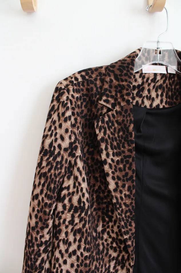 Kim Gravel Belle Leopard Print Blazer XXS Kim Gravel Earrings