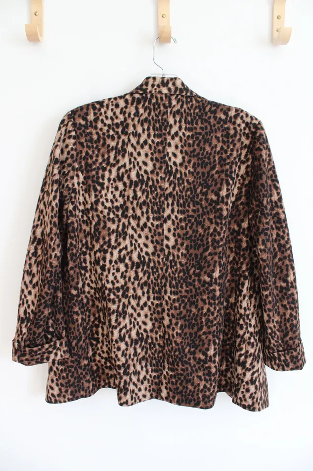 Kim Gravel Belle Leopard Print Blazer XXS Kim Gravel Earrings