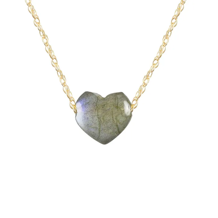 Kris Nations Gemstone Heart Necklace Necklaces
