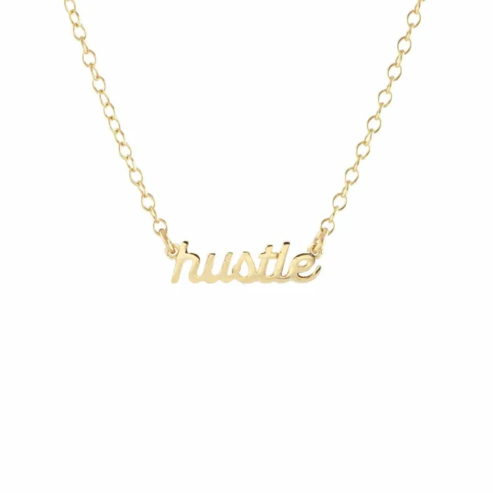 kris nations Necklaces Hustle Charm Necklace