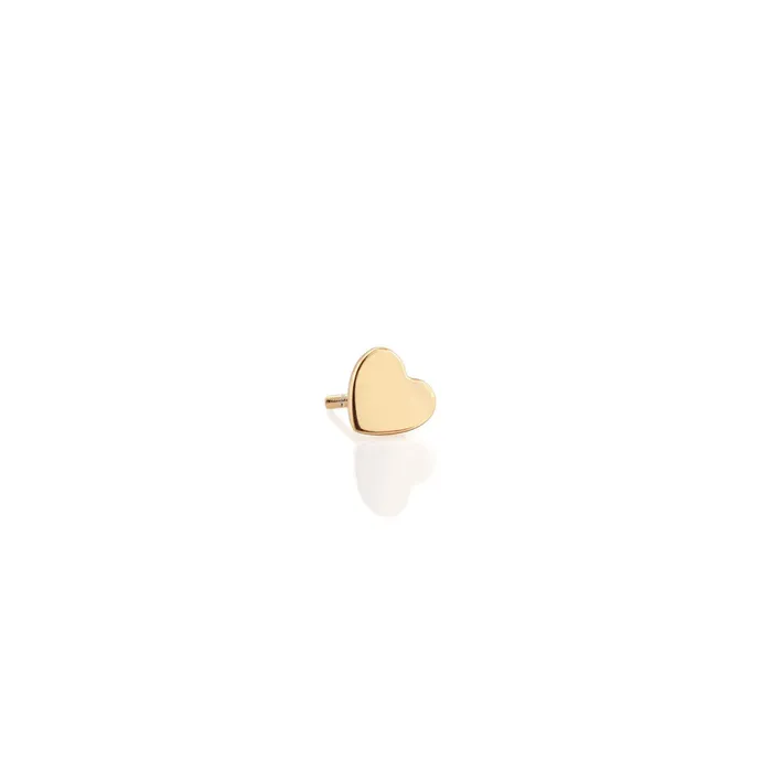 Kris Nations Single Heart Stud Earring Earrings
