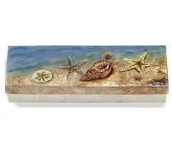 Kubla Crafts Seashell Long Capiz Keepsake Box KUBLACRAFTS Earrings