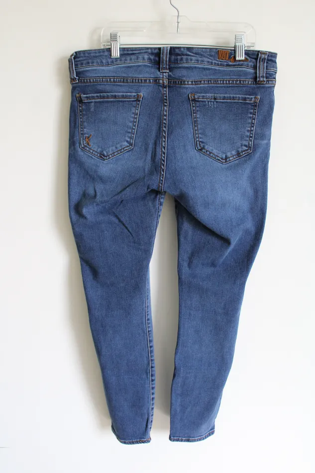 KUT Distressed Skinny Jeans 10 KUT Earrings