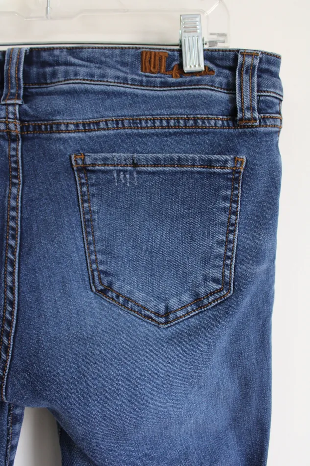 KUT Distressed Skinny Jeans 10 KUT Earrings