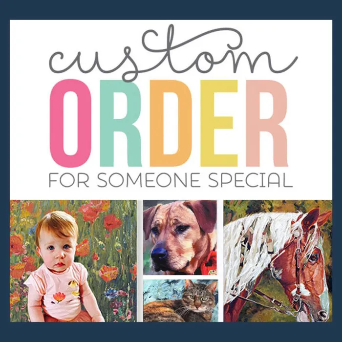 Labrador Mix Custom Painted Oil Portrait Portraits by NC Necklaces