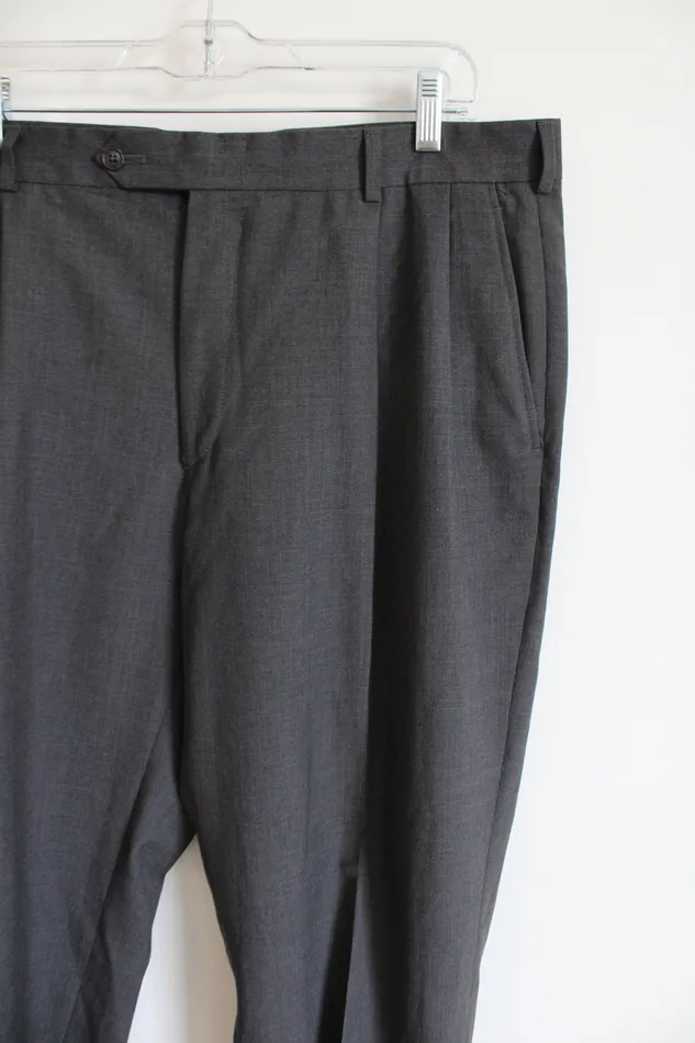 Lands End Earrings Lands End Traditional Fit Dark Gray Dress Pants 36X30