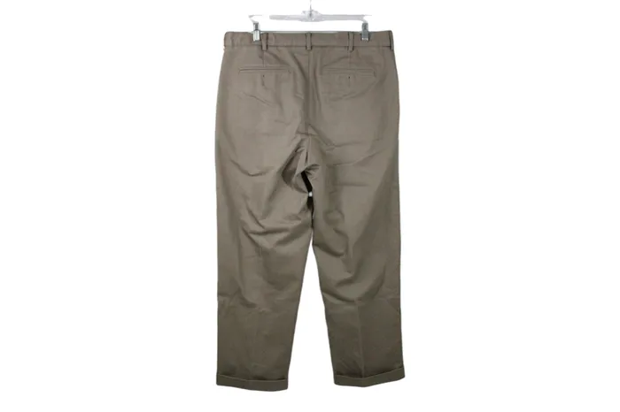 Lands End Earrings Lands End Traditional Fit Tan Pant 34X27