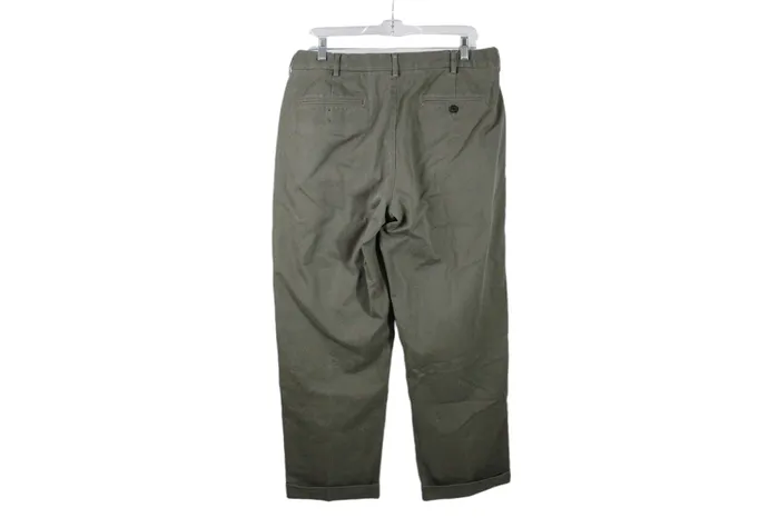 Lands End Traditional Fit Green Pant 34X27 Lands End Earrings