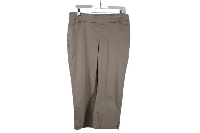 Lee Earrings Lee Style Up Tan Capri Pant 10