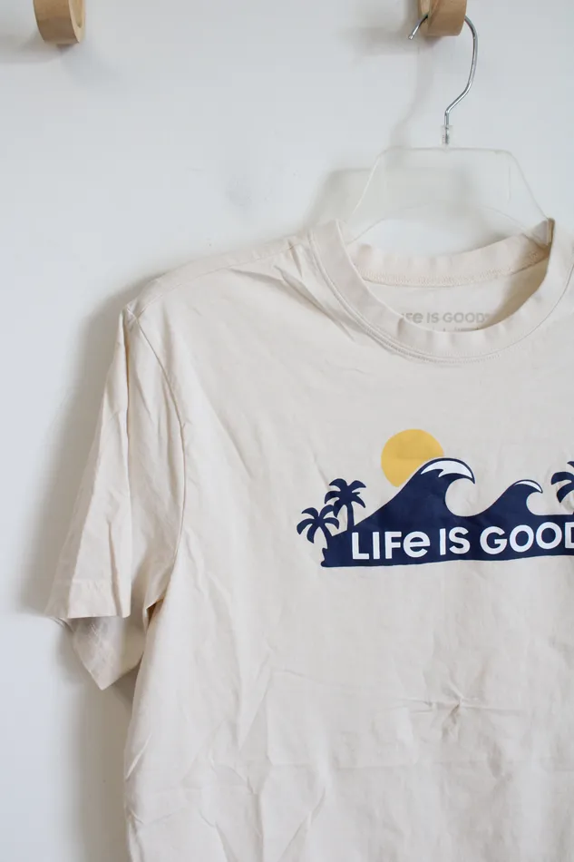 Life Is Good Earrings Life is Good Cream Short Sleeve Tee M Life Is Good Earrings Life is Good Cream Short Sleeve Tee M